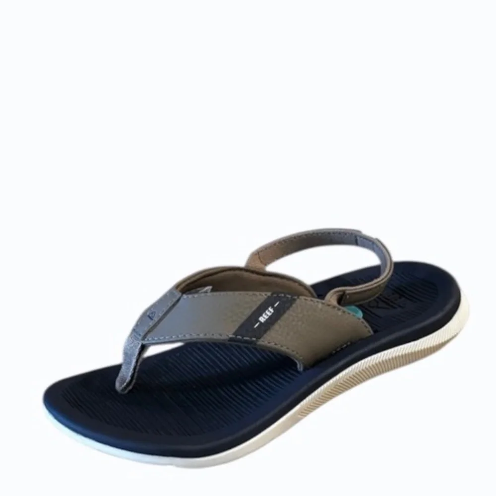Reef Santa Ana Kids Brown‎ Blue Flip Flop Size 11 Toddler Sandals Boy Girls